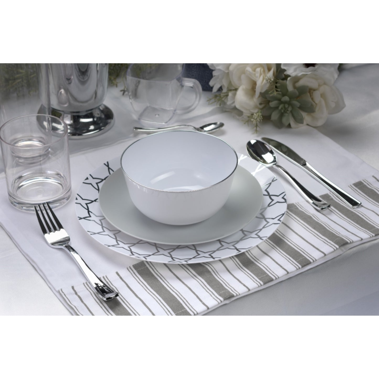 Case of 12 - Geo Design Plastic Bowls (10)