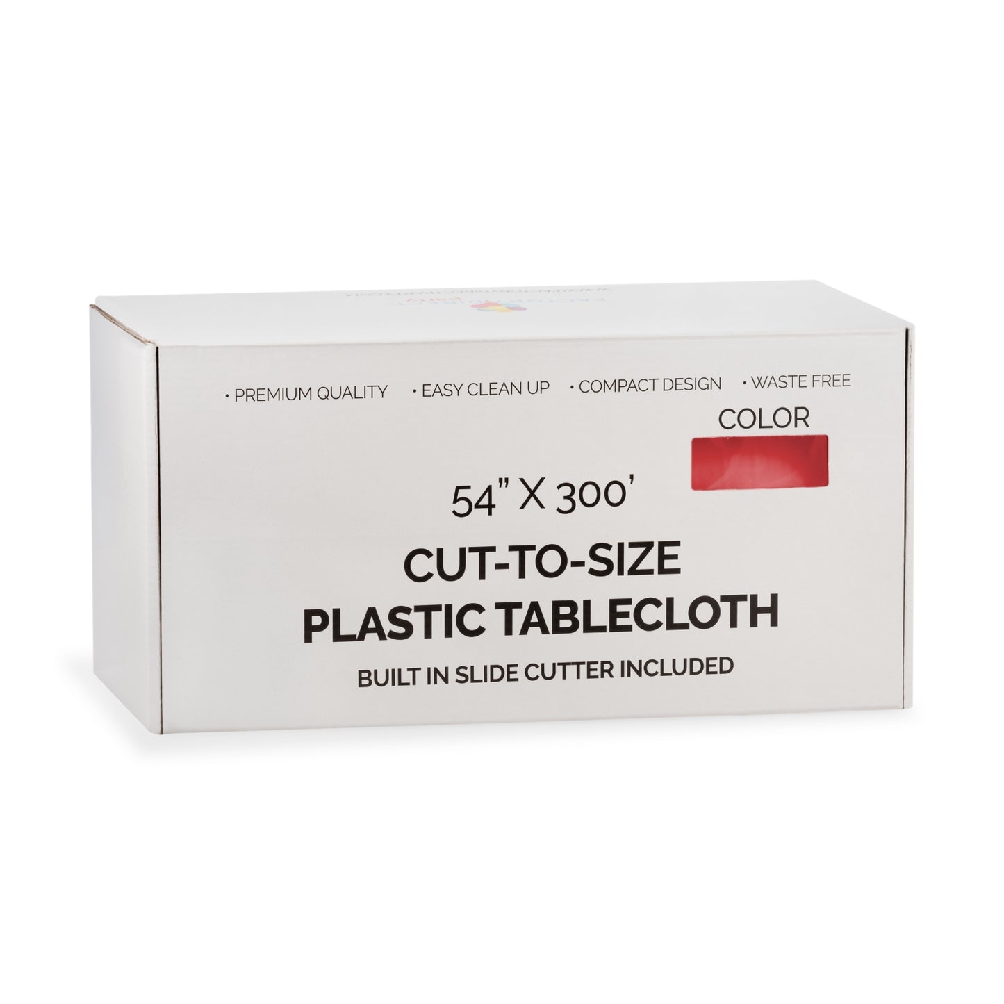 54" X 300' Select A Size Table Cover - Red