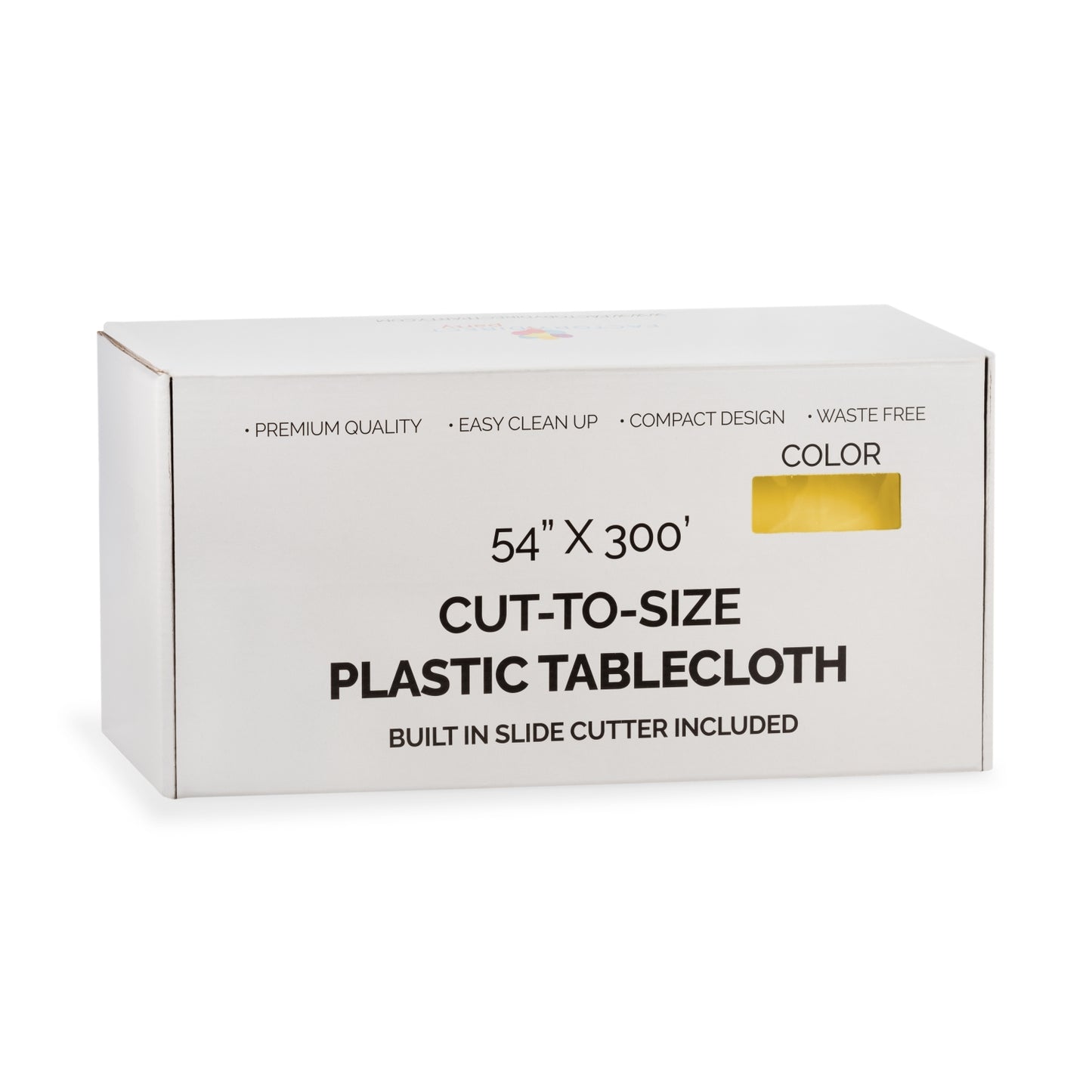 54" X 300' Select A Size Table Cover - Yellow