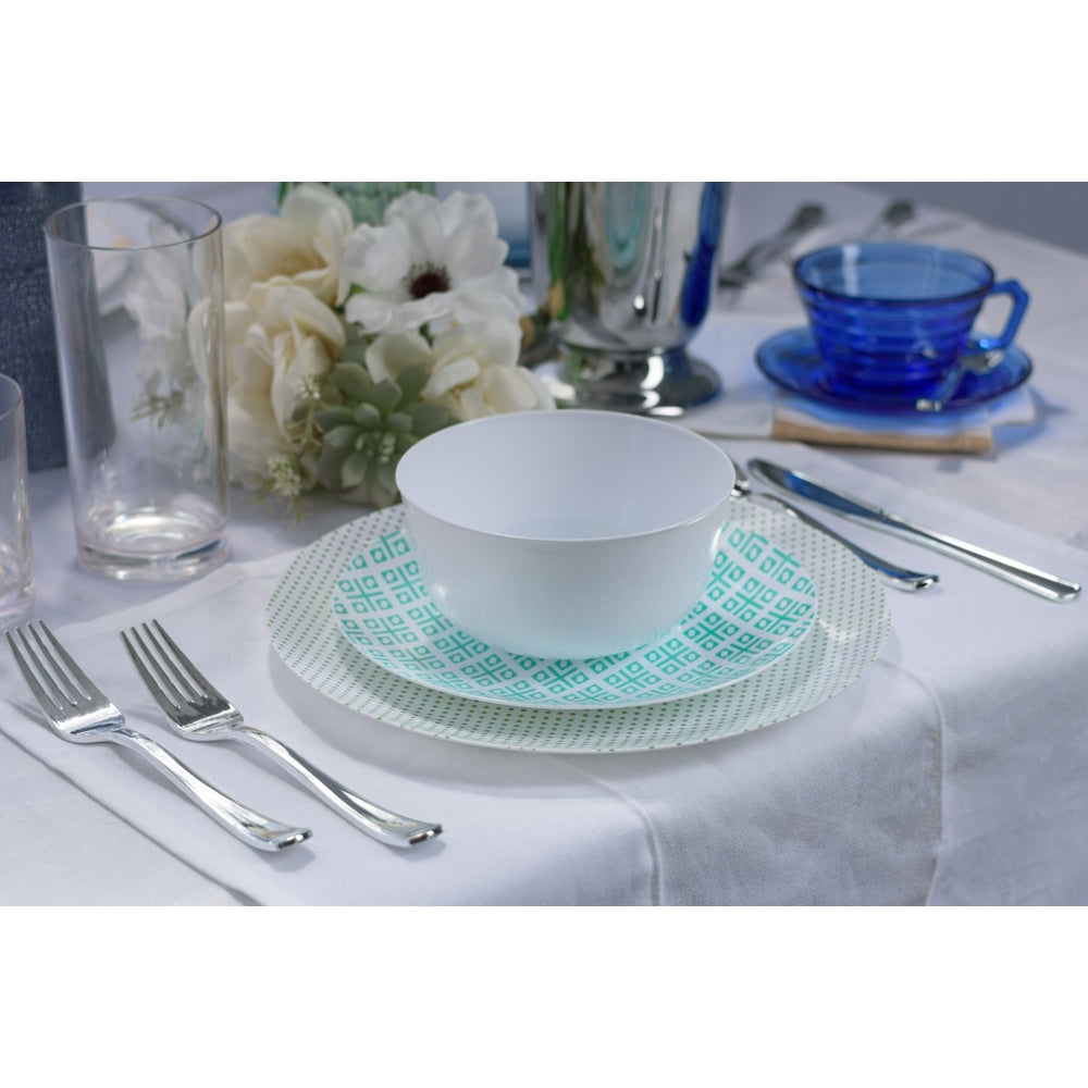 Case of 12 - 8" Aztec Design Plastic Plates (10)