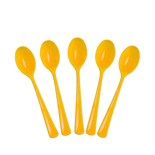 Case of 24 - Plastic Spoons 50 ct. - Yellow