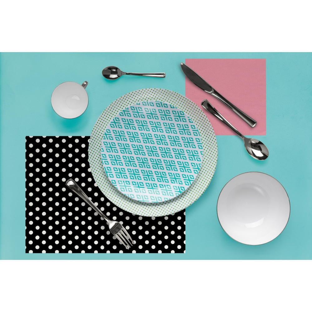 Case of 12 - 8" Aztec Design Plastic Plates (10)