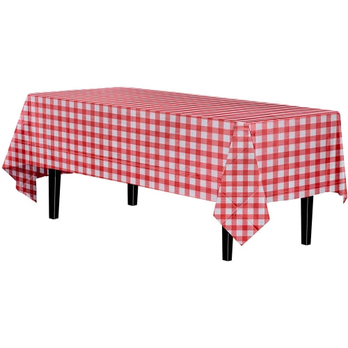 Red Gingham Table Cover
