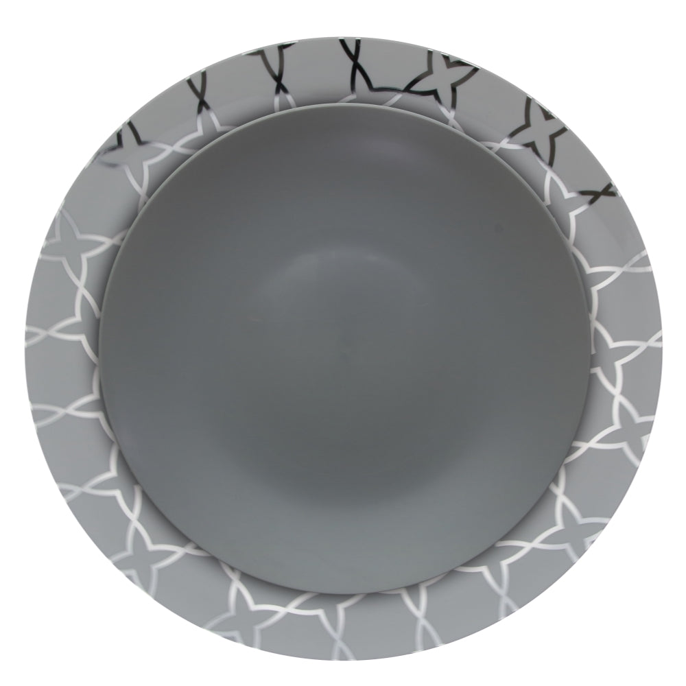 Case of 12 - 10" Geo Design Plastic Plates (10)