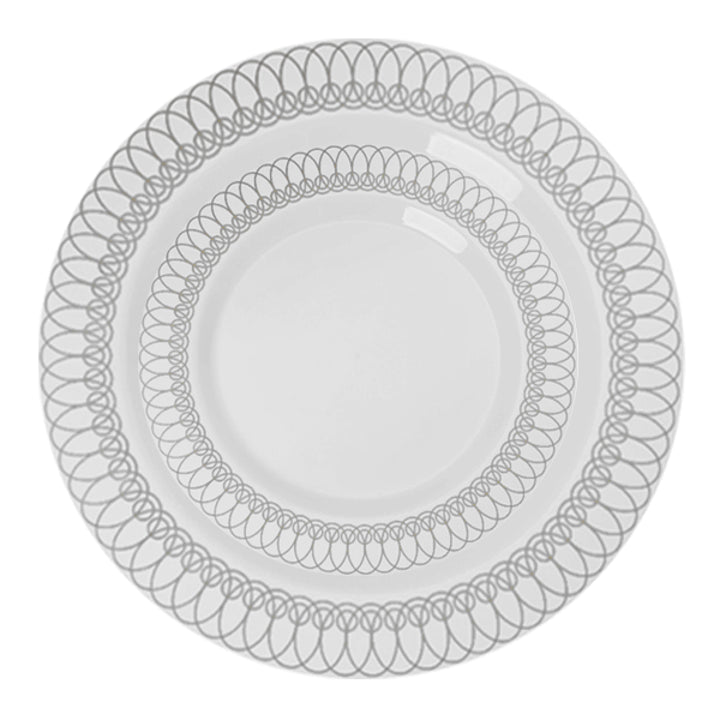 Case Of 4 - Silver Ovals Plates Combo Pack - 30/30