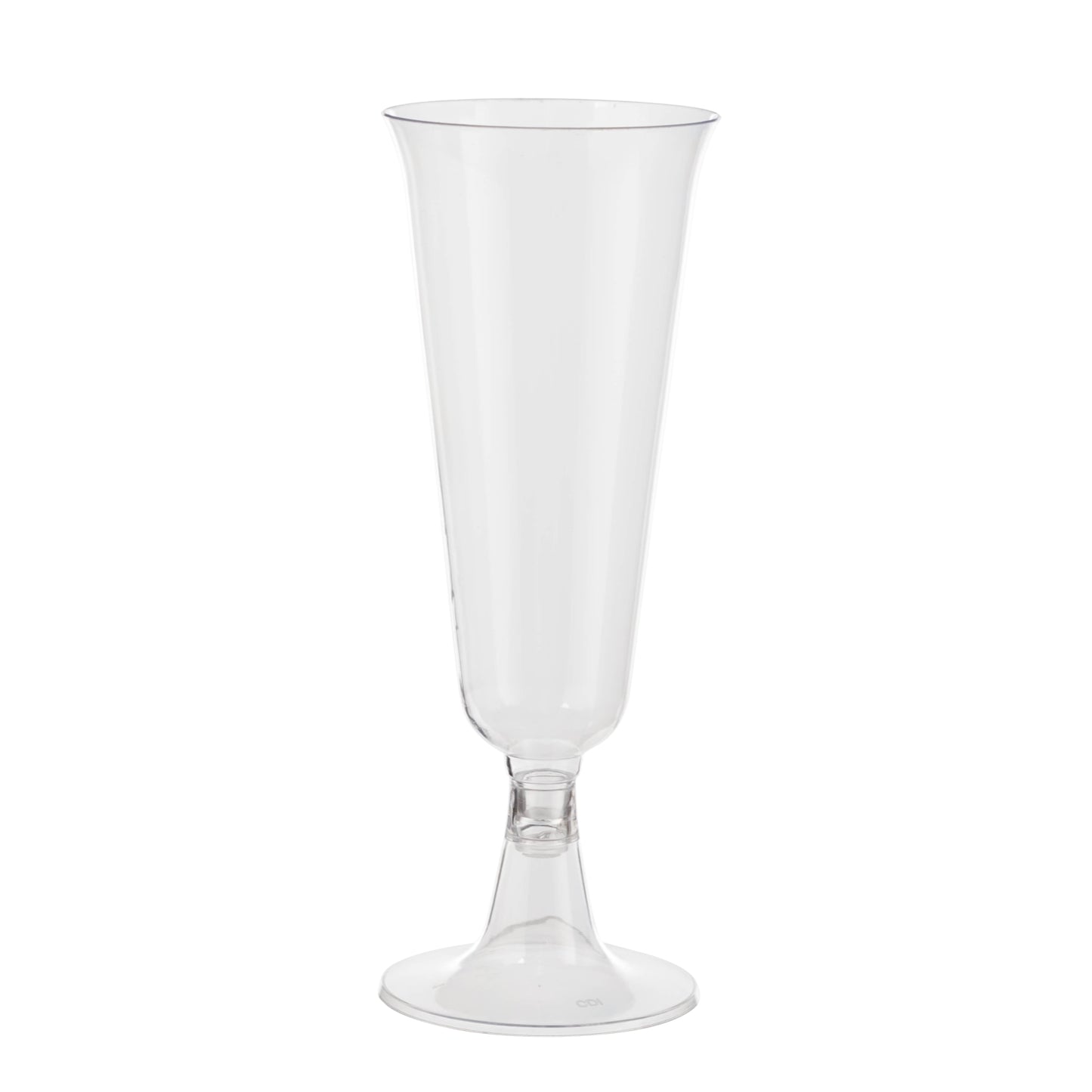 5 Oz. Clear Plastic Flute Glasses - 4 Ct.