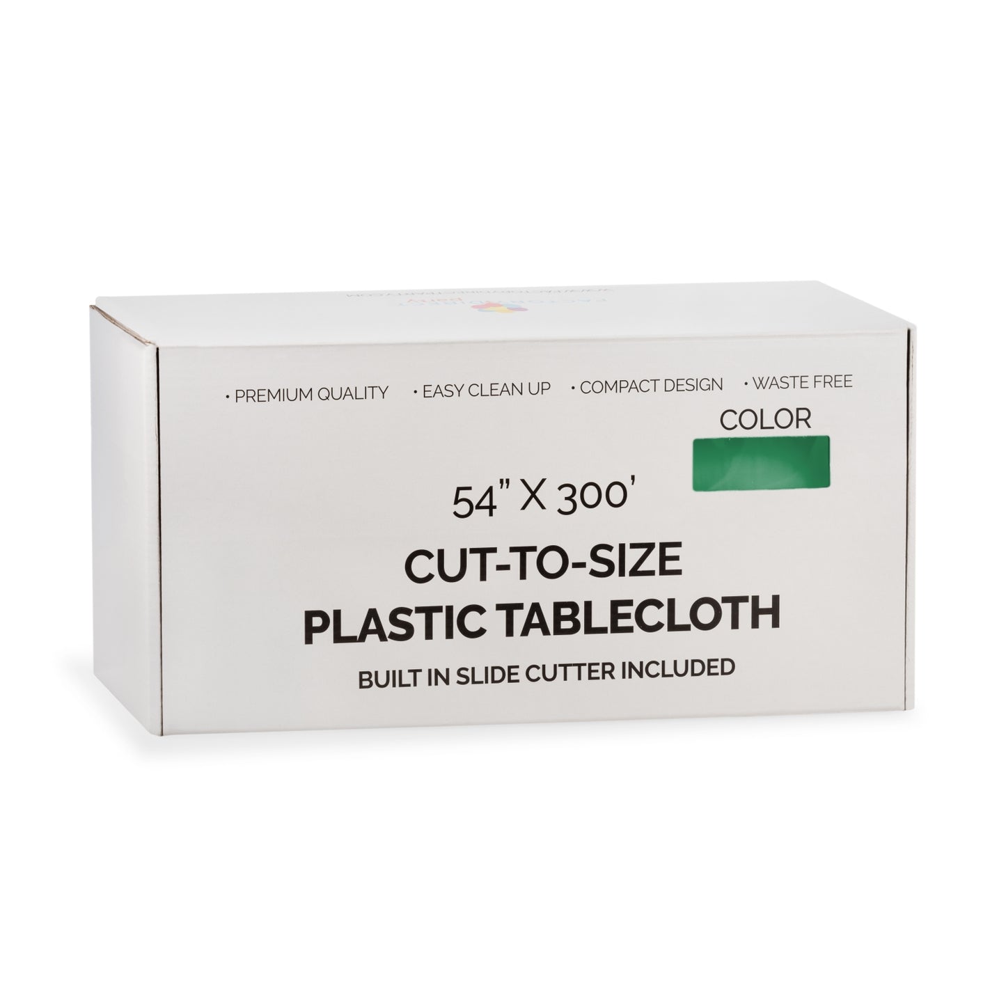 54" X 300' Select A Size Table Cover - Emerald Green