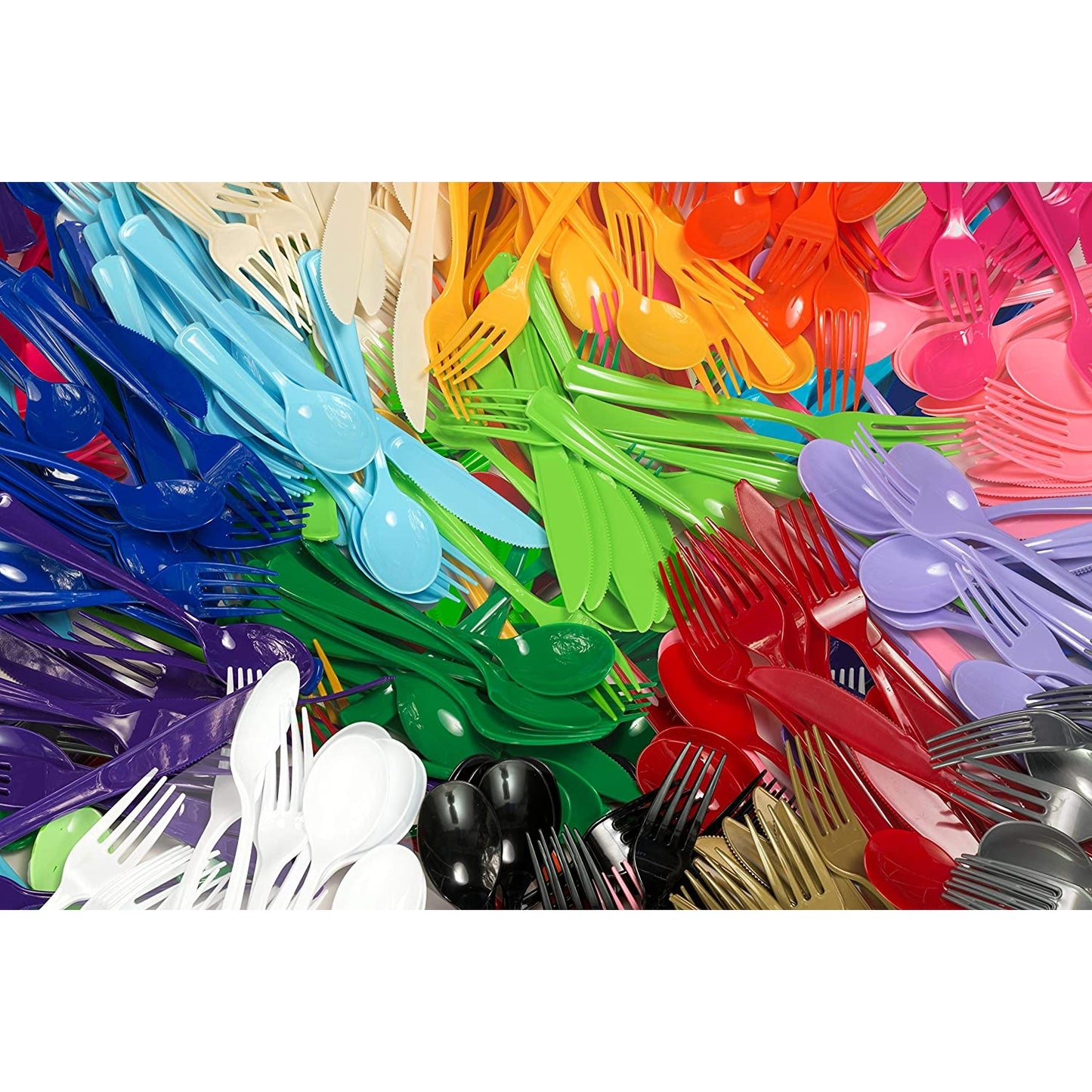 Heavy Duty Gold Plastic Spoons - 50 Ct.
