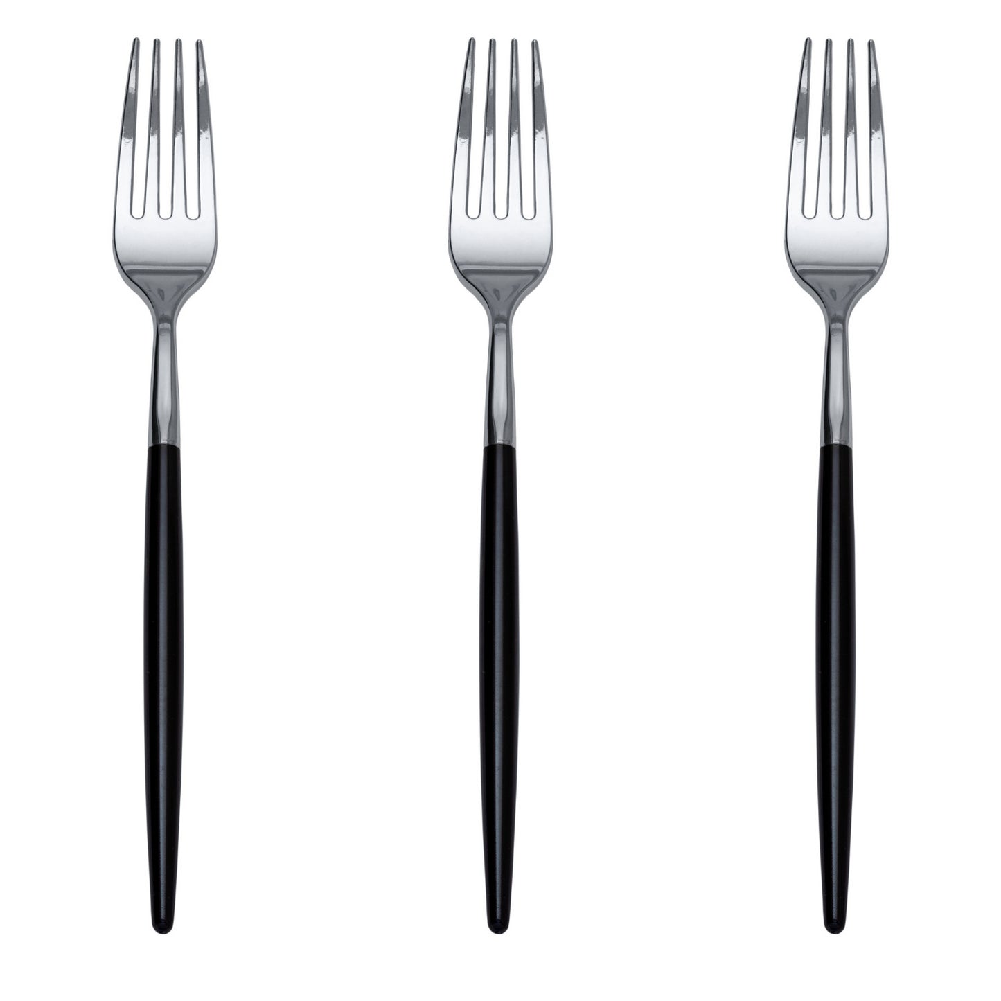 Trendables Forks Black/Silver - 20 Ct.