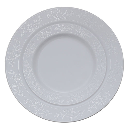 Case Of 4 - Silver Leaf Plates Combo Pack - 30/30