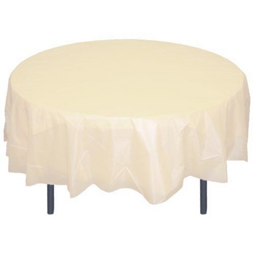 Round Ivory Table Cover