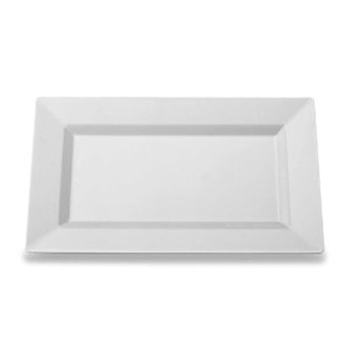 Case of 12 - 9.5" Clear Rectangular Plate - 10 ct.