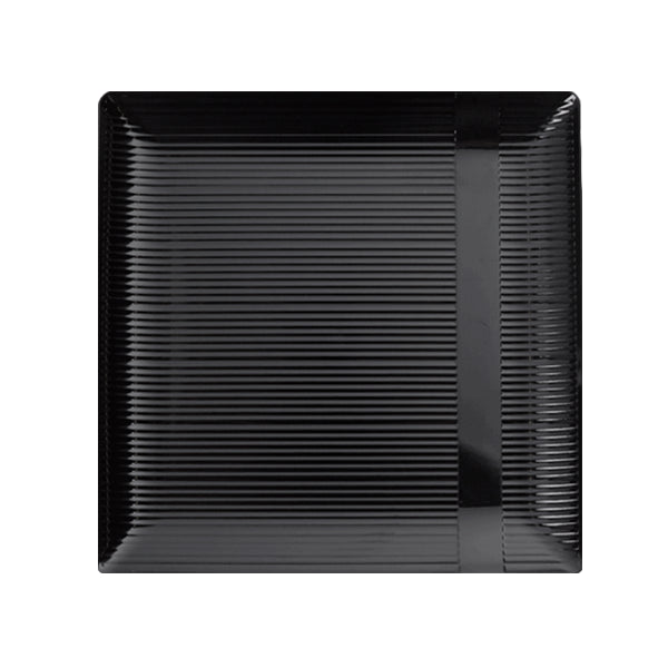 7.5 In. Black Zen Design Plates - 10 Ct.