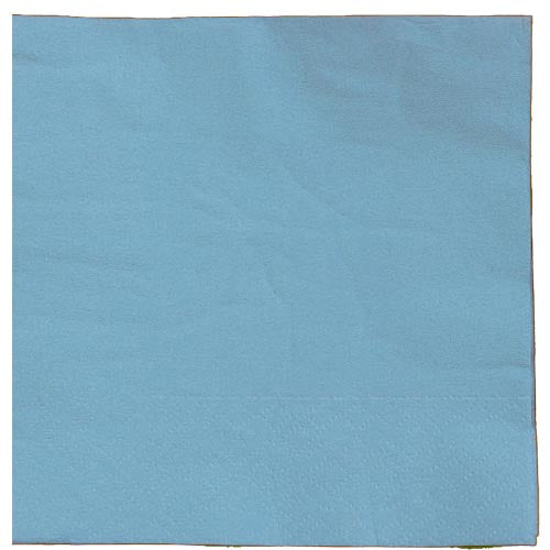 Light Blue Beverage Napkins - 50 Ct.