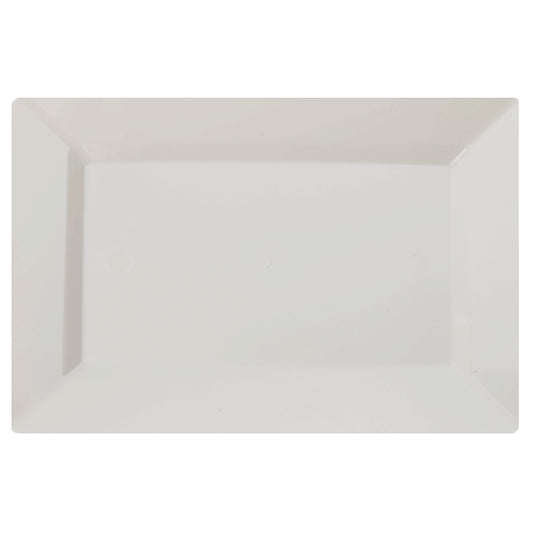 Case of 12 - 12.75" Ivory Rectangular Plate - 10 ct.