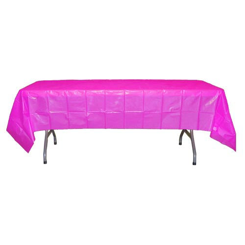 Magenta Plastic Table Cover 54" X 108" Case Of 96