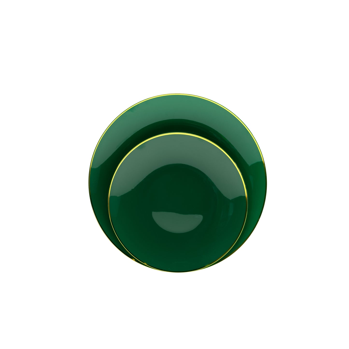 Case of 12 - 8" Classic Green Design Plates (10)