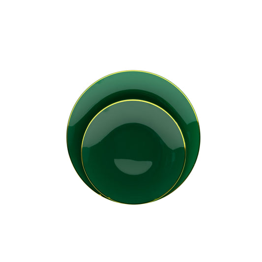 Case of 12 - 8" Classic Green Design Plates (10)