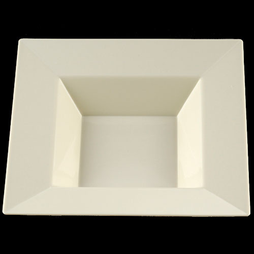 8.5 in.(12oz) Ivory Deep Square Bowl - 10 ct.