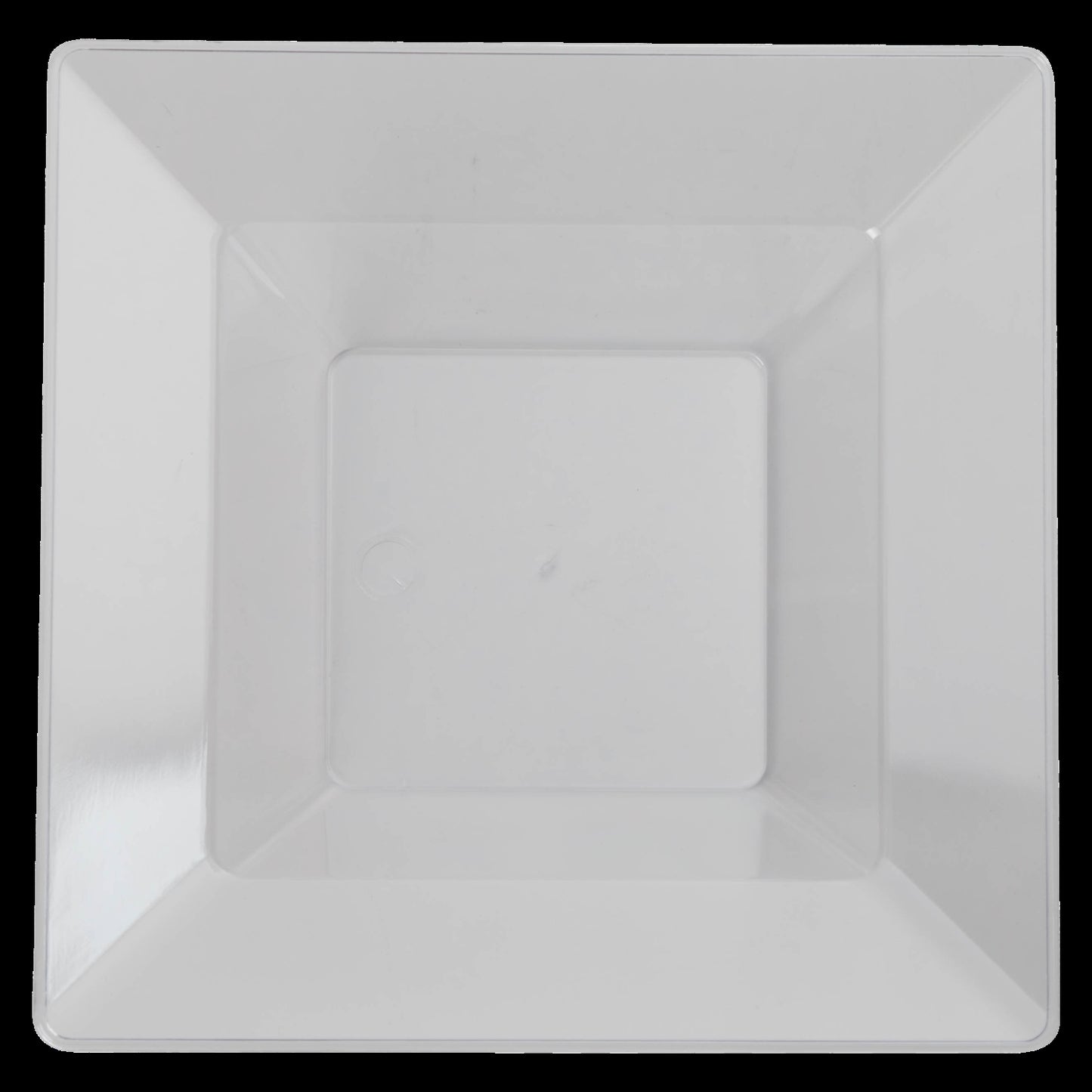 Case of 12 - 10.75" Clear Square Plates - 10 ct.