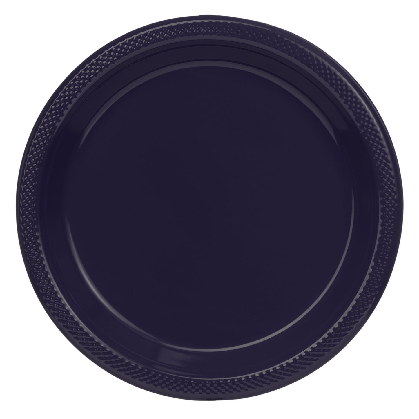 9 In. Navy Plastic Plates - 50 Ct.