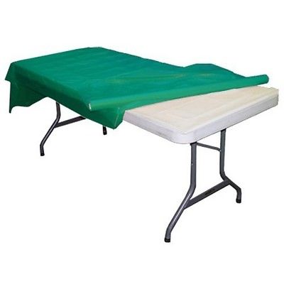 Exquisite Premium Quality Plastic Table Cover Banquet Roll, 40 in X 100 ft - Teal