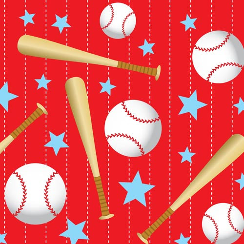 Case of 48 - 54" x 90" Printed Plastic Table cover - Baseball