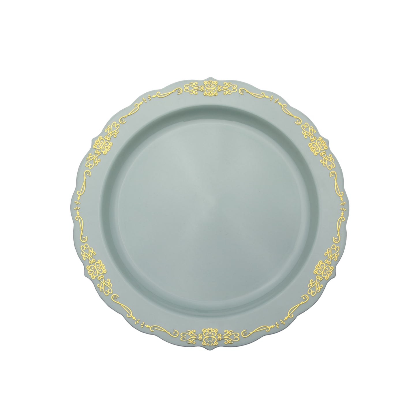 9 In. Robin Blue Victorian Design Plates - 20 Ct.