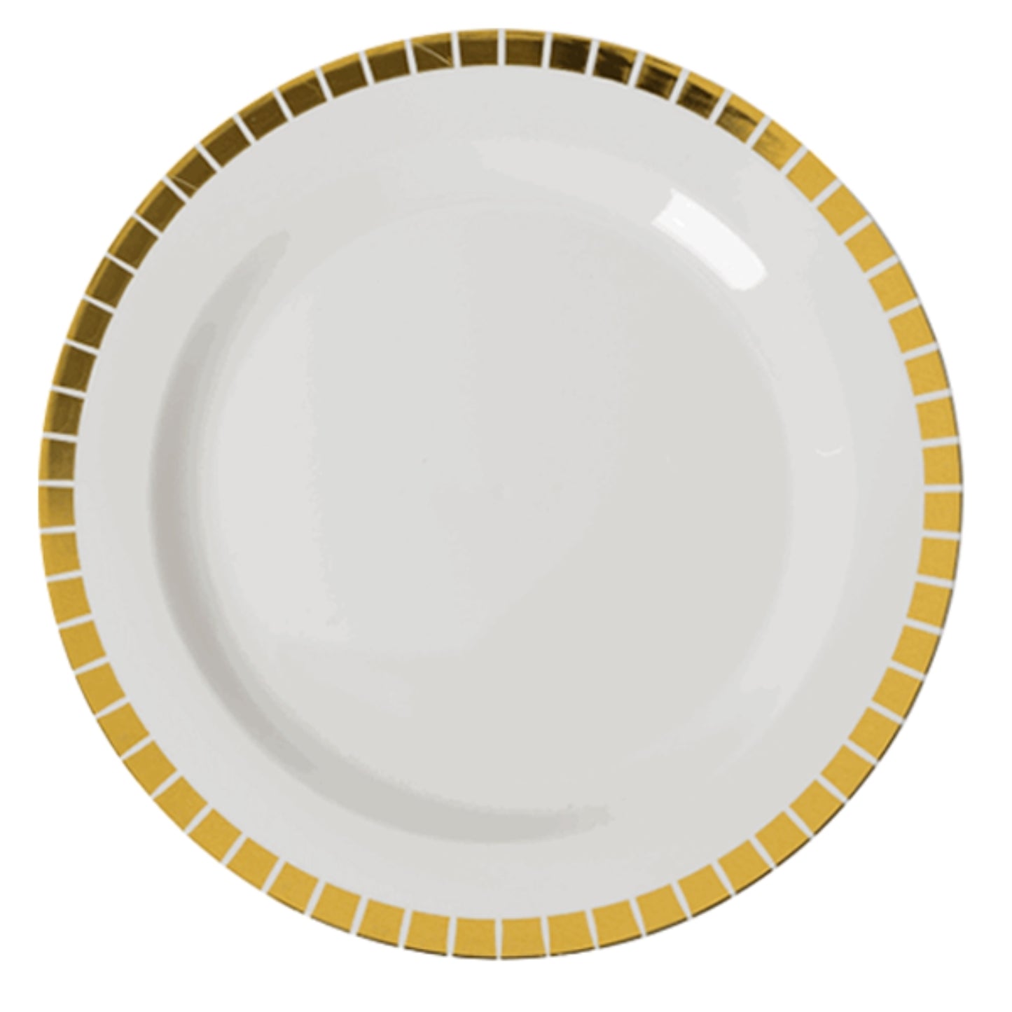Case of 12 - 10.25" Gold Slit Premium Plates - 10 ct.