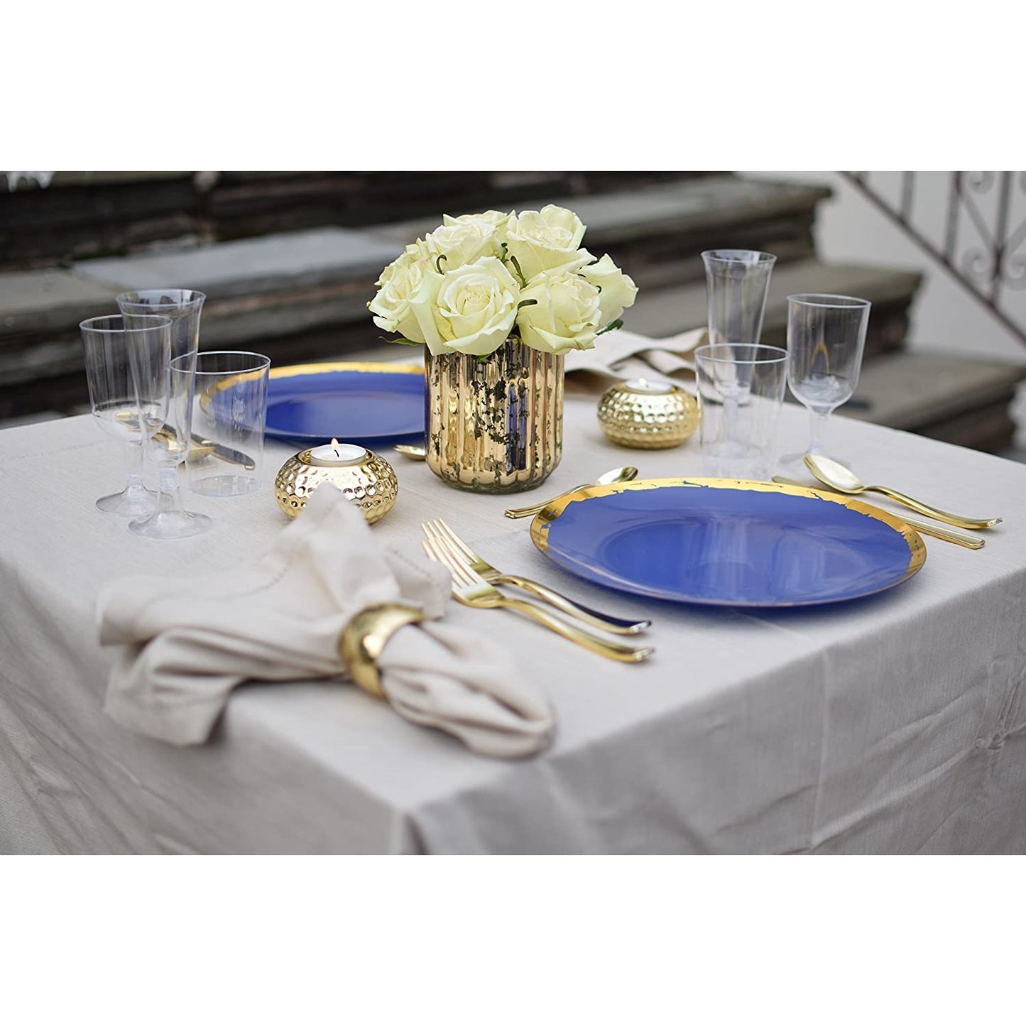 Exquisite Classic Gold Plastic Spoons - 20 Ct.