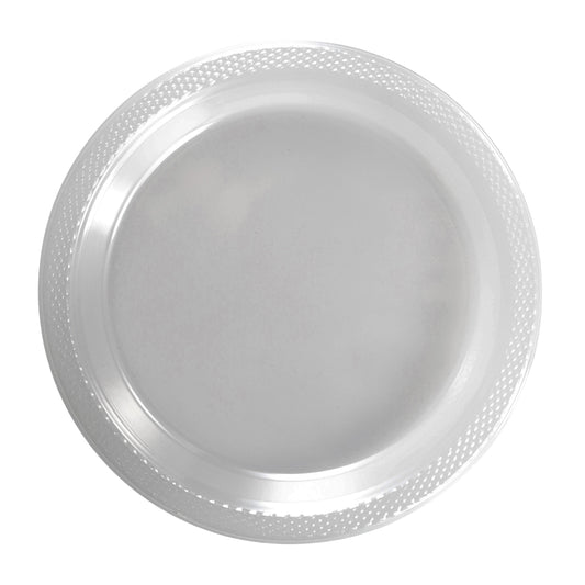 9 In. Clear Plastic Plates - 50 Ct.
