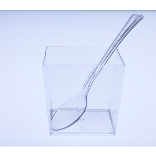 Clear Plastic Tasting Spoons - 48 Ct.