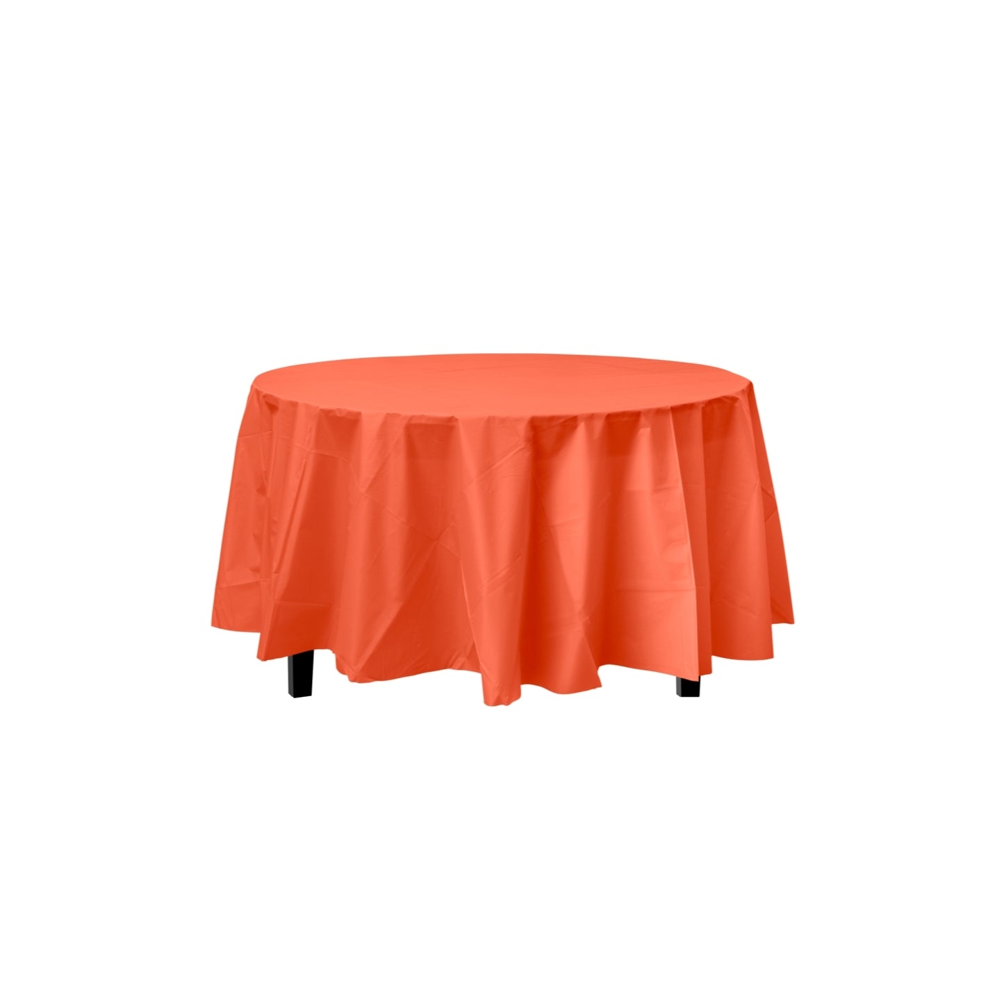 Premium Round Orange Table Cover