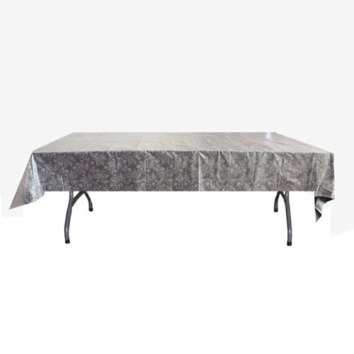 White Floral Table Cover