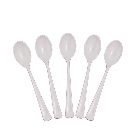 Heavy Duty Clear Plastic Spoons - 50 Ct.