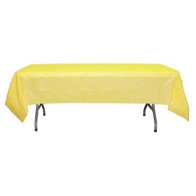 Light Yellow Plastic Table Cover 54" X 108" Case Of 96