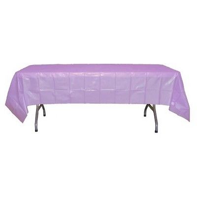 Lavender Plastic Table Cover 54" X 108" Case Of 96