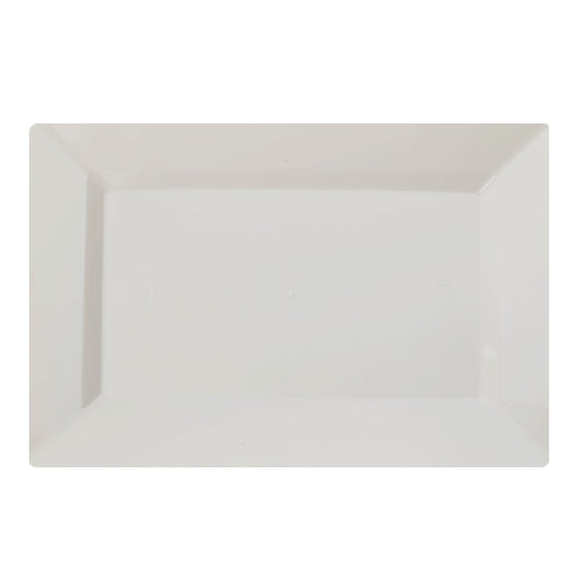Case of 12 - 11.5" Ivory Rectangular Plate - 10 ct.