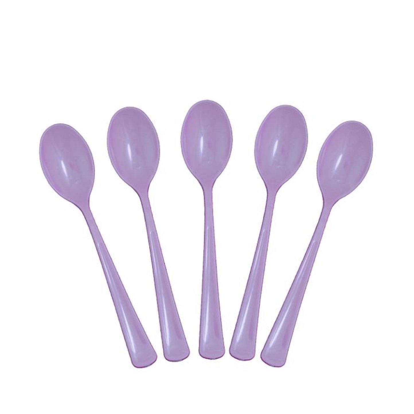 Heavy Duty Lavender Plastic Spoons - 50 ct.