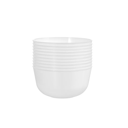 Trend White Plastic Bowls - 10 Ct.