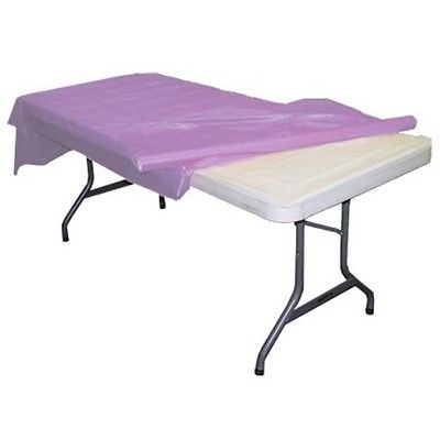Exquisite Premium Quality Plastic Table Cover Banquet Roll, 40 in X 100 ft - Lavender