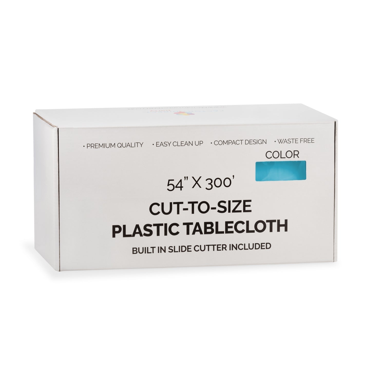 54" X 300' Select A Size Table Cover - Turquoise