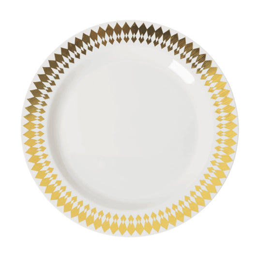 Case of 12 - 9" Gold Brilliance Premium Plates - 10 ct.