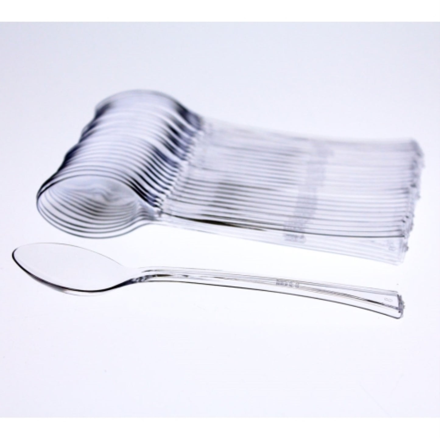 Clear Plastic Tasting Spoons - 48 Ct.