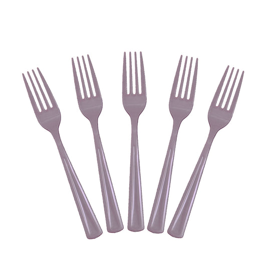Heavy Duty Silver Plastic Forks - 50 Ct.