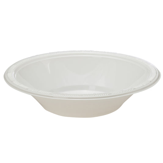 Case of 12 - 12 oz. Plastic Bowls 50 ct. - White