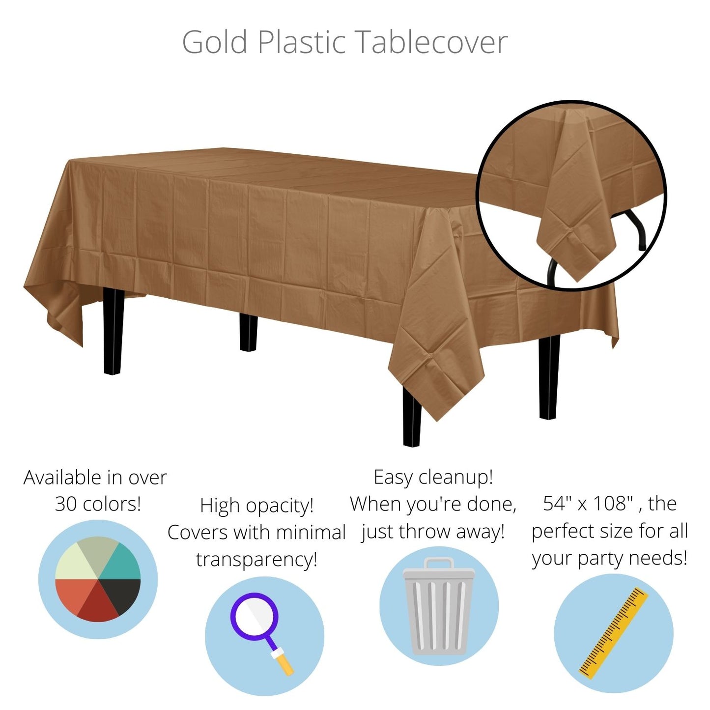Gold Table Cover