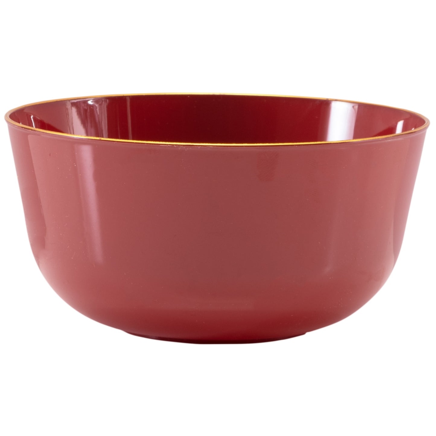Classic Burgundy Design Plastic Bowls - 10 Ct.