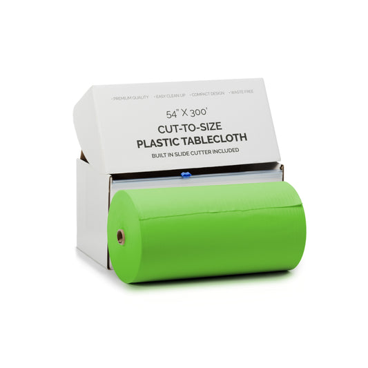 54" X 300' Select A Size Table Cover - Lime Green