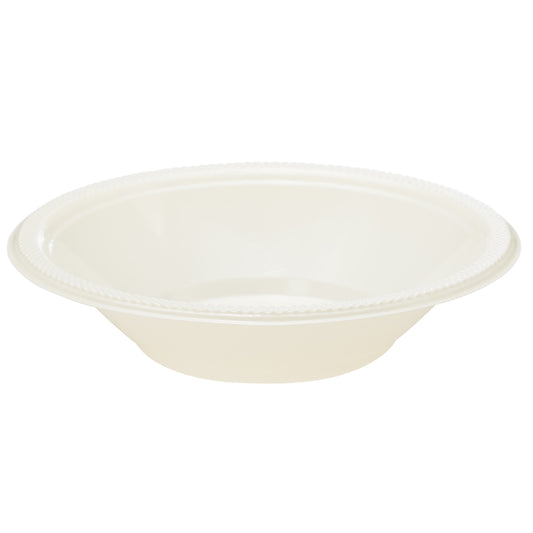 Case of 36 - 12 oz. Plastic Bowls 8 ct. - Ivory
